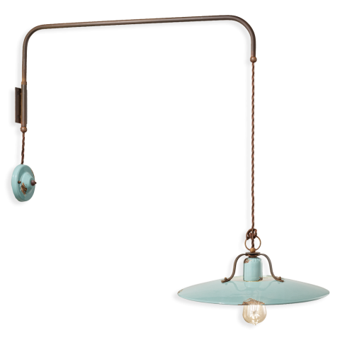 Ferroluce Nástěnné retro svítidlo COUNTRY, š. 69 cm, 1xE27