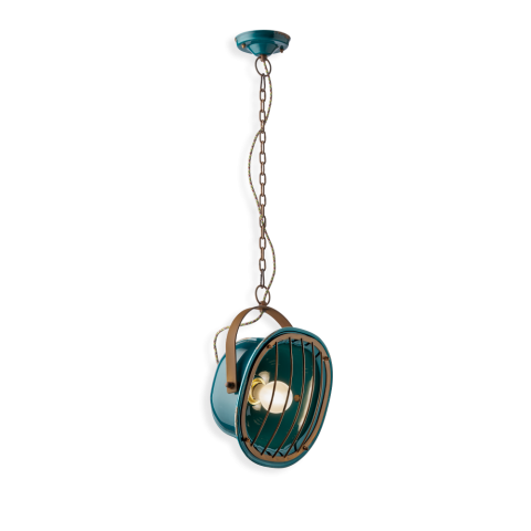 Ferroluce Závěsné retro svítidlo INDUSTRIAL, d. 27 cm, 1xE27