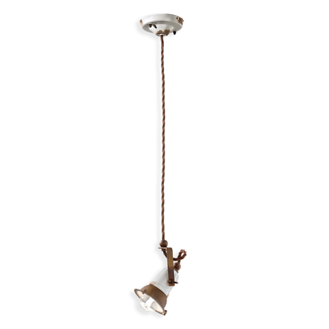 Ferroluce Závěsné retro svítidlo LOFT, v. 16 cm, 1xE14