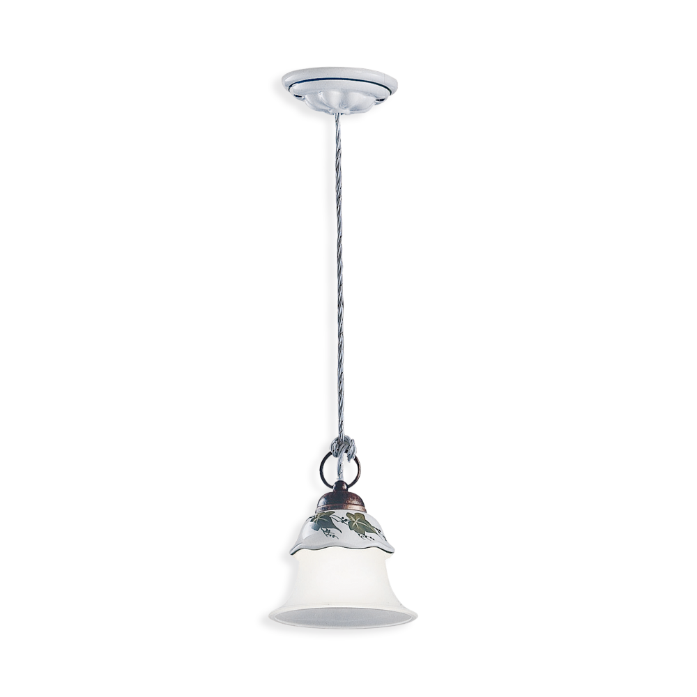 Levně Ferroluce Závěsné vintage svítidlo FERRARA, ∅ 15 cm, 1xE14