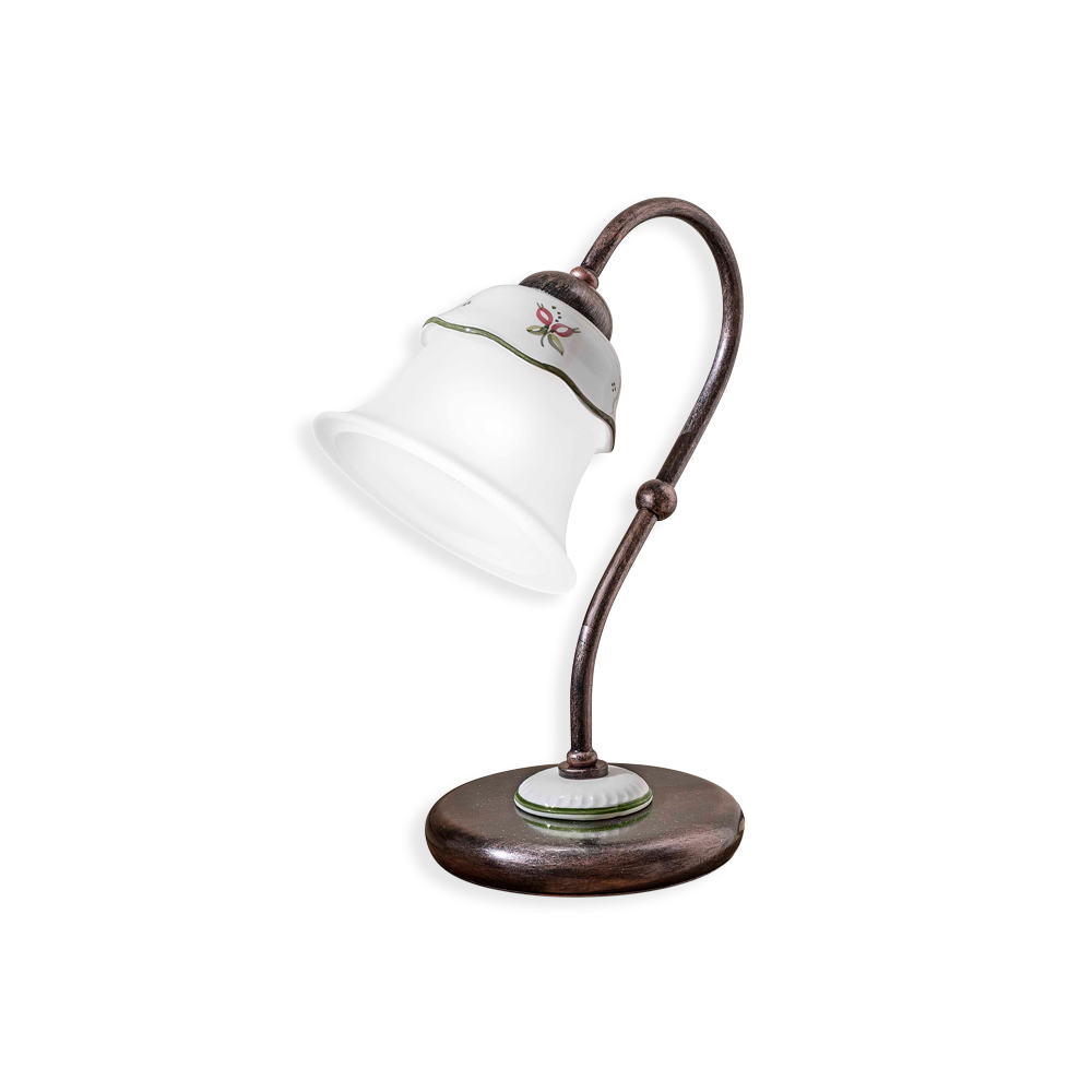 Levně Ferroluce Stolní vintage lampa FERRARA, v. 28,5 cm, 1xE14