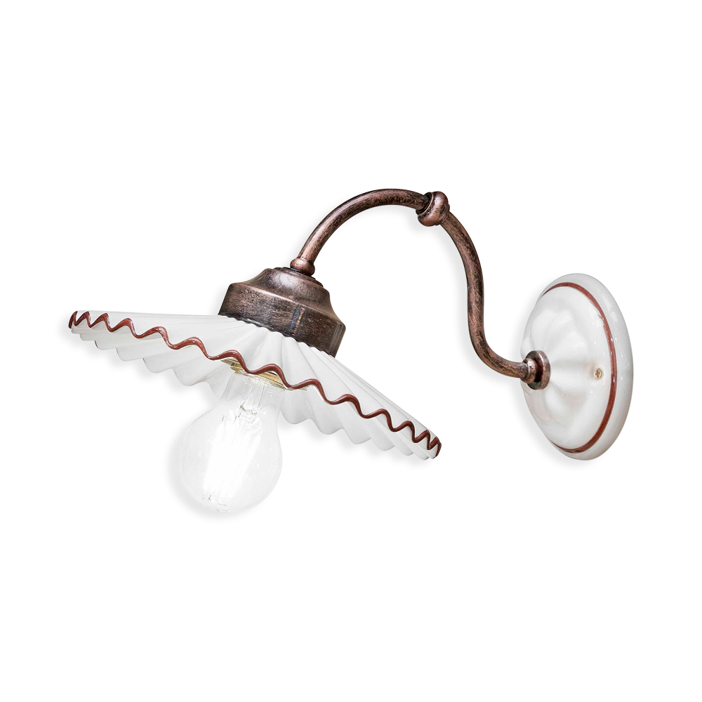 Ferroluce Nástěnné retro svítidlo L'AQUILA, v. 18 cm, 1xE27