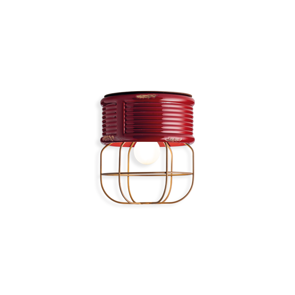 Ferroluce Stropní retro svítidlo INDUSTRIAL, Ø 21 cm, 1xE27