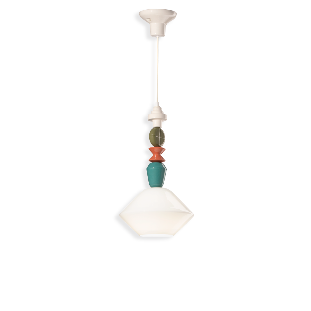 Levně Ferroluce Závěsné vintage svítidlo LARIAT, v. 56 cm, 1xE27
