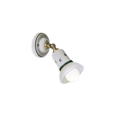Ferroluce Nástěnné retro svítidlo SAVONA, ∅ 9 cm, 1xE14