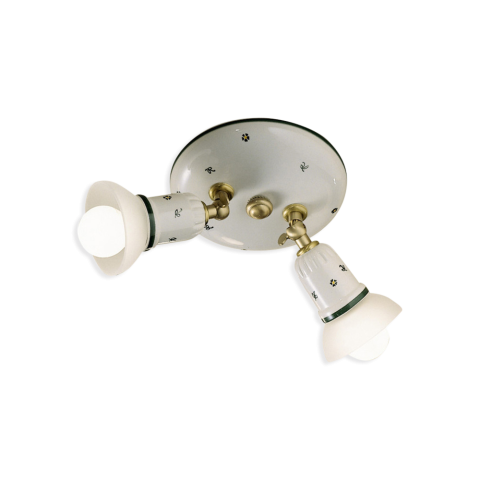 Ferroluce Stropní retro svítidlo SAVONA, ∅ 32 cm, 2xE14