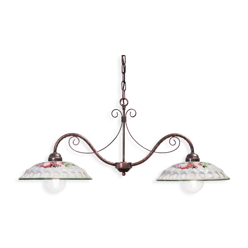 Ferroluce Závěsné svítidlo NAPOLI, d. 100 cm, 2xE27