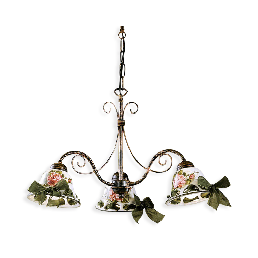 Ferroluce Závěsné svítidlo NAPOLI, ∅ 52 cm, 3xE14