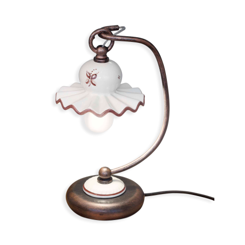 Levně Ferroluce Stolní vintage lampa ROMA, v. 28 cm, 1xE14