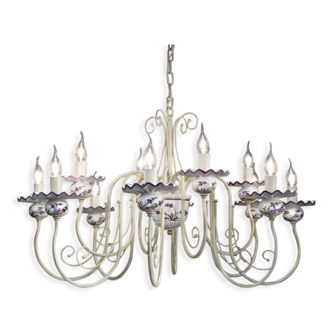 Ferroluce Závěsné retro svítidlo SANREMO, ∅ 95 cm, 12xE14