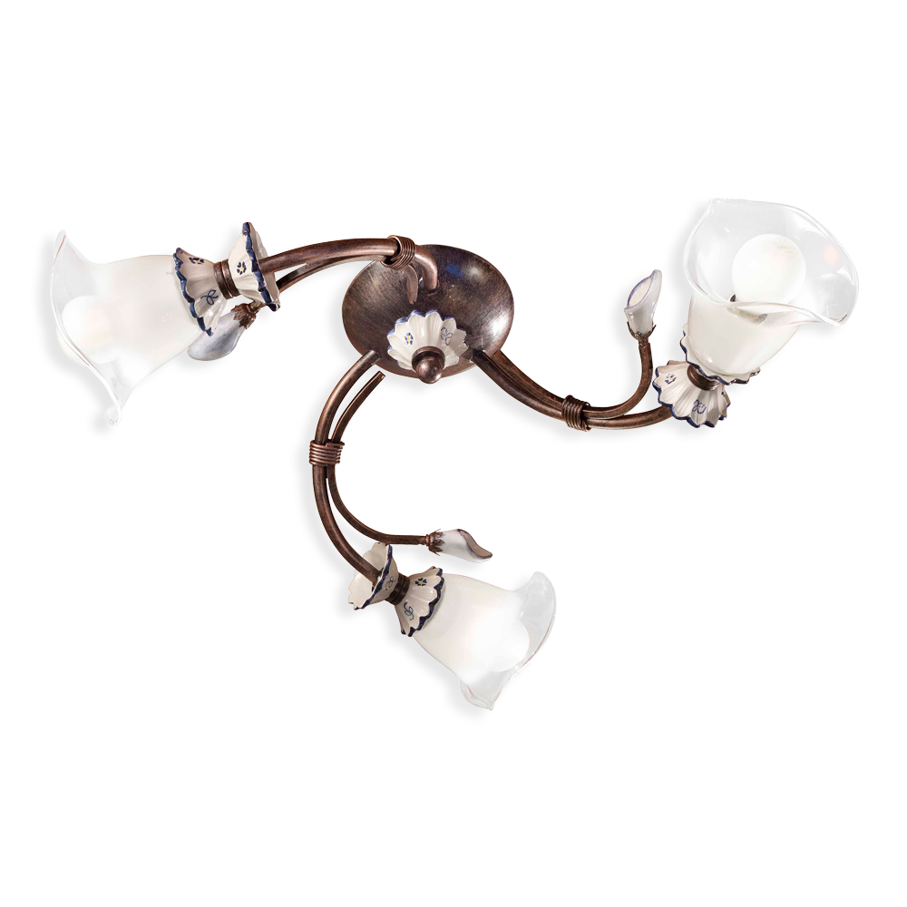 Ferroluce Stropní svítidlo VINCENZA, ∅ 48 cm, 3xE14
