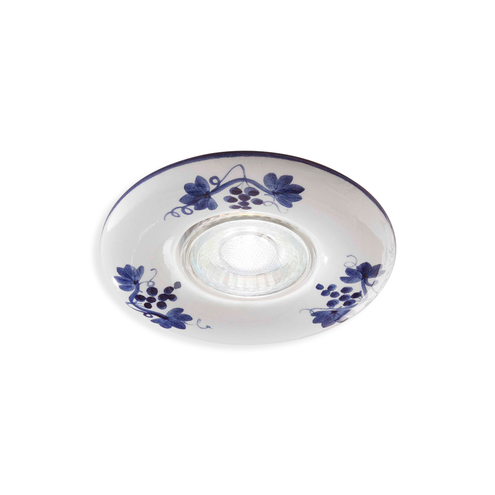 Levně Ferroluce Zapuštěné vintage svítidlo PESCARA, ∅ 11 cm, 1xGU10