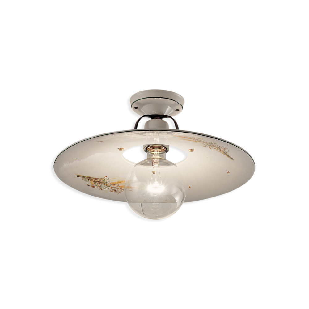 Levně Ferroluce Stropní vintage svítidlo BOLOGNA, ∅ 40 cm, 1xE27