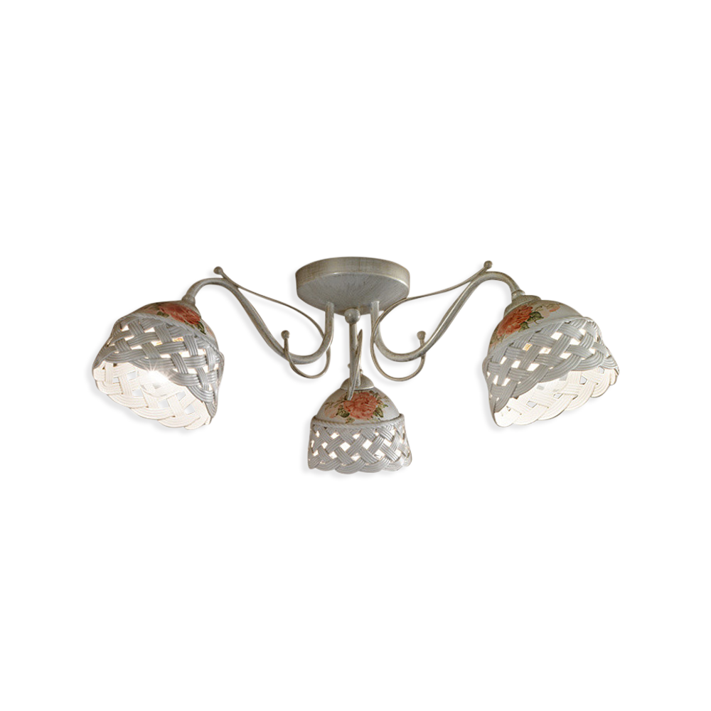 Ferroluce Stropní svítidlo VERONA, ∅ 50 cm, 3xE14