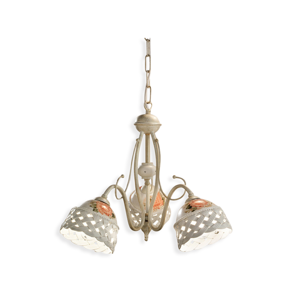 Ferroluce Závěsné svítidlo VERONA, ∅ 52 cm, 3xE14