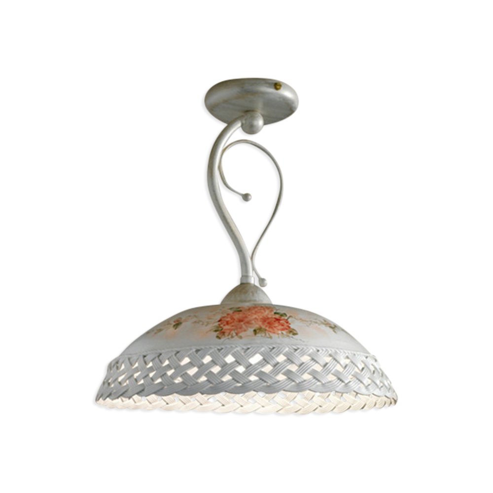 Levně Ferroluce Stropní vintage svítidlo VERONA, ∅ 32 cm, 1xE27