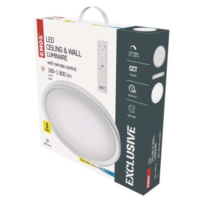 Emos lighting LED přisazené svítidlo ILVI, kruhové 30W, stmív. se změnou CCT 1539094300