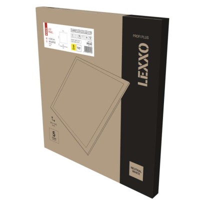 Emos lighting LED panel LEXXO backlit 60×60, čtvercový vestavný bílý, 34W neutr. b. 1544103428