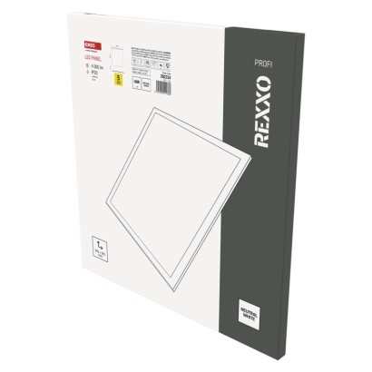 Emos lighting LED panel REXXO backlit 60×60, čtvercový vestavný bílý, 36W neutr. b. UGR 1544103623