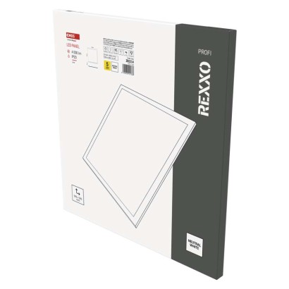 Emos lighting LED panel REXXO backlit 60×60, čtvercový vestavný bílý, 36W neutr. b. 1544103622