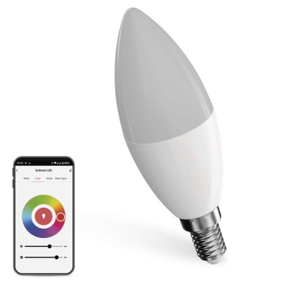 Emos lighting Chytrá LED žárovka GoSmart svíčka / E14 / 4,8 W (40 W) / 470lm / RGB / stmívatelná /Zigbee 1525751500