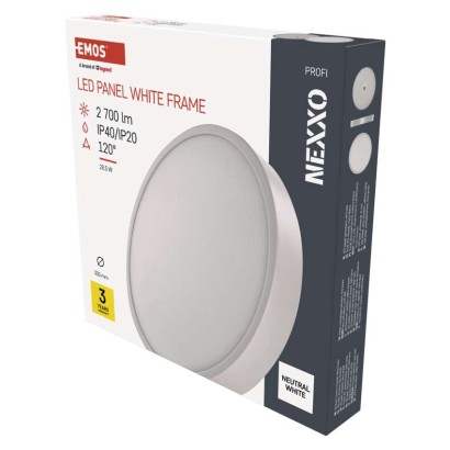 Emos lighting LED přisazené svítidlo NEXXO, kruhové, bílé, 28,5W, neutrální bílá 1539085280