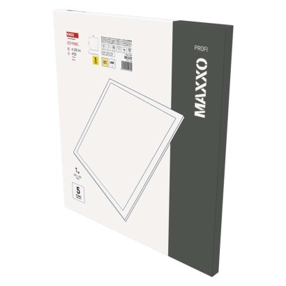 Emos lighting LED panel MAXXO 60×60, čtvercový vestavný bílý, 36W teplá b. UGR 1544103610
