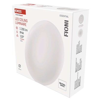 Emos lighting LED přisazené svítidlo FIONI, kruhové bílé 12W neutrální b., IP44 1539085123