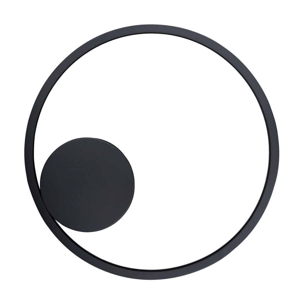 Palnas LED stropní svítidlo Dona 2 UP, ⌀ 40cm, 24W Barva: Černá, Stmívání, řízení: Krokové