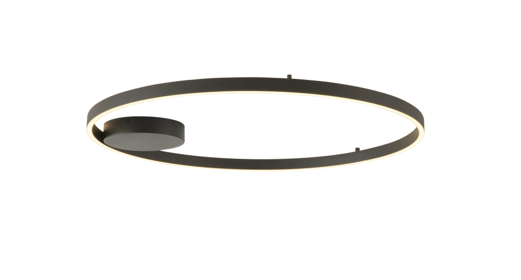 Palnas LED stropní svítidlo Dona, ⌀ 80cm, 62W, DOWN Barva: Černá, Stmívání, řízení: bez stmívání