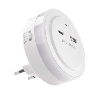 EMOS LED noční světlo P3323 s fotosenzorem do zásuvky 1456000200