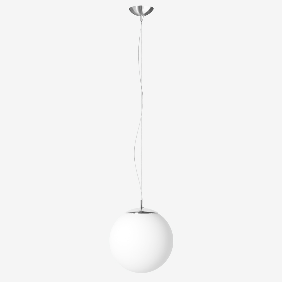 Lucis Závěsné LED svítidlo POLARIS ZL 25,5W, ⌀ 400 mm Barva: Chrom, Teplota světla: 3000K - teplá bílá, Stmívání, řízení: DALI