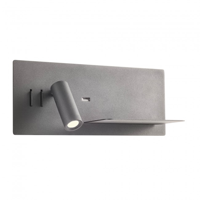 Redo Nástěnné LED svítidlo Brook - pravá varianta Barva: Černá