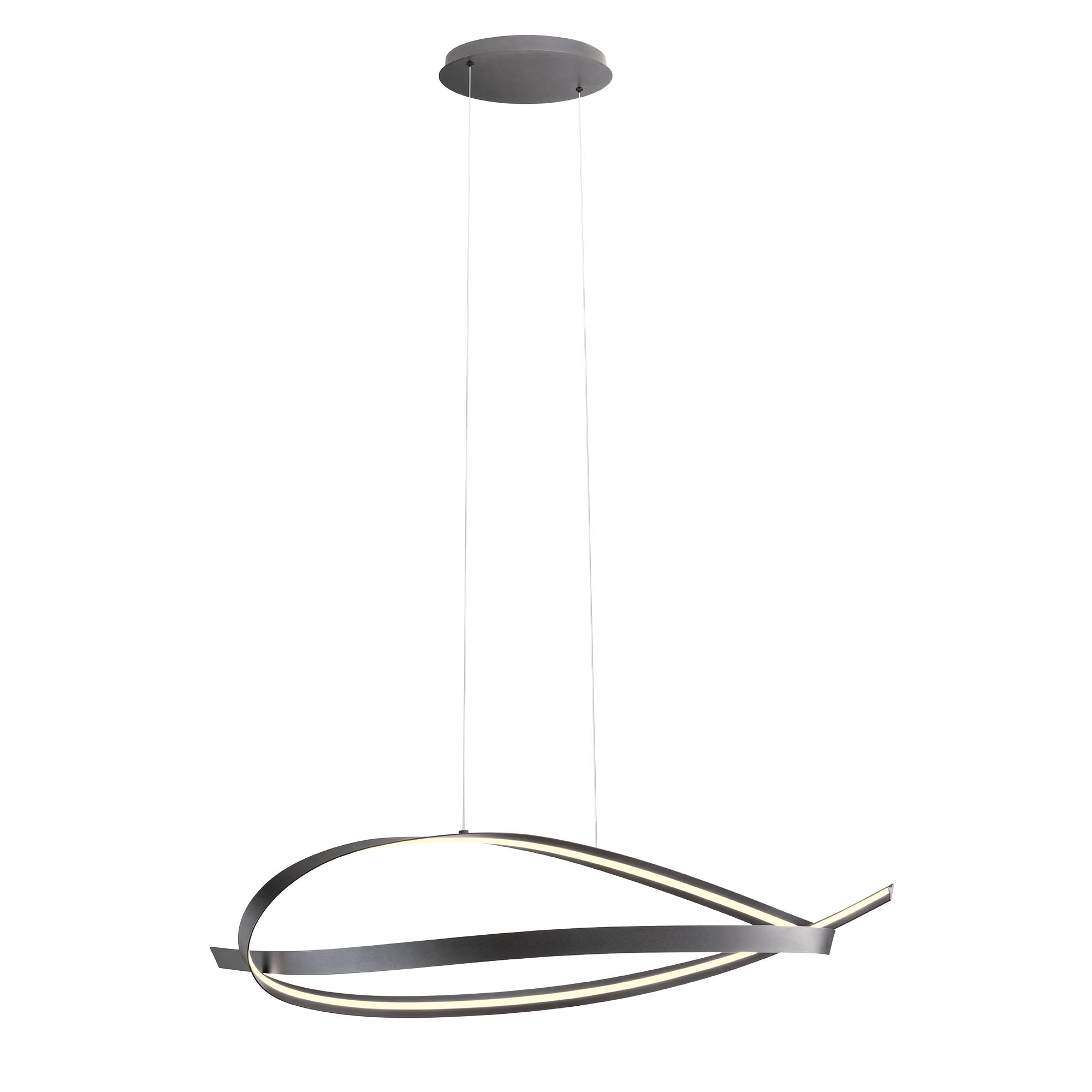 Redo Závěsné LED svítidlo IMPULS š: 1070mm, 38W Barva: Černá