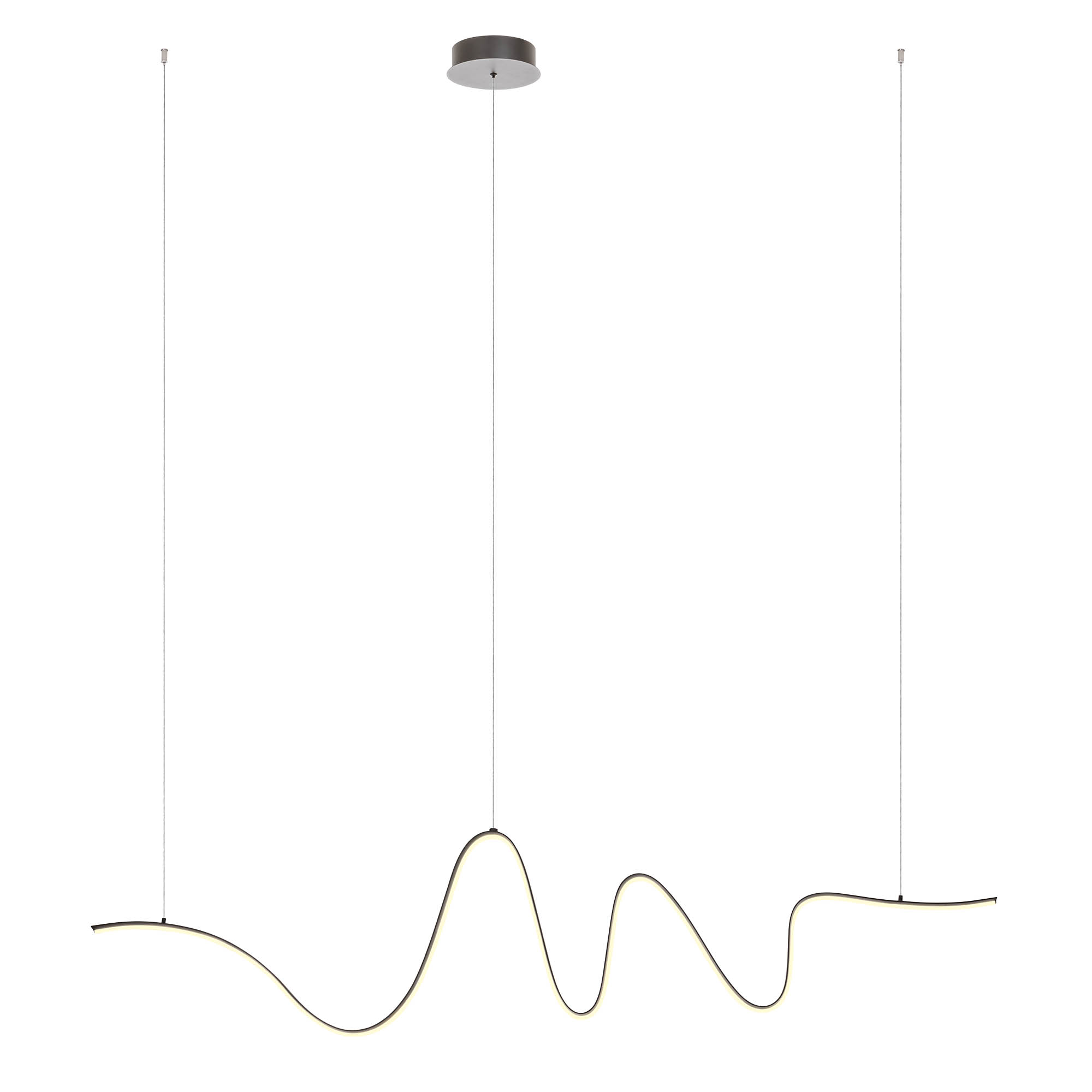 Redo Závěsné LED svítidlo IMPULS š: 1600mm, 34W Barva: Černá