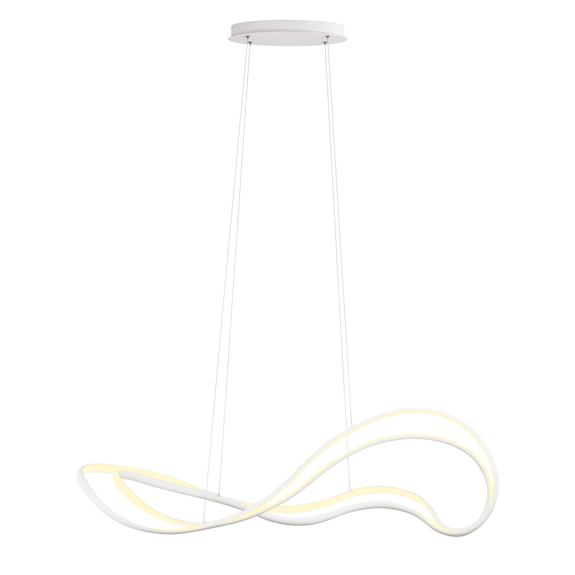 Redo Závěsné LED svítidlo TEMPEST, 58W, š. 1150 mm Barva: Bílá