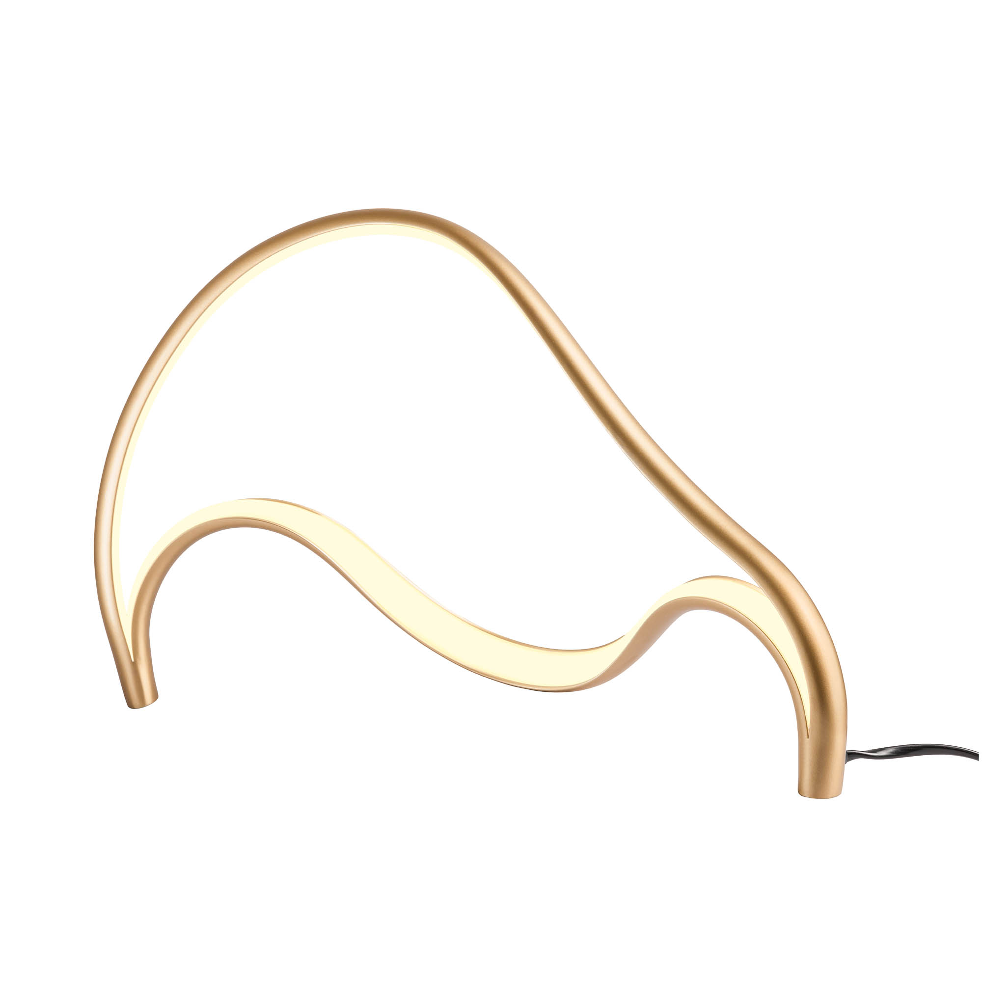 Redo Designová stolní lampa TEMPEST, 12W, š. 400 mm Barva: Zlatá