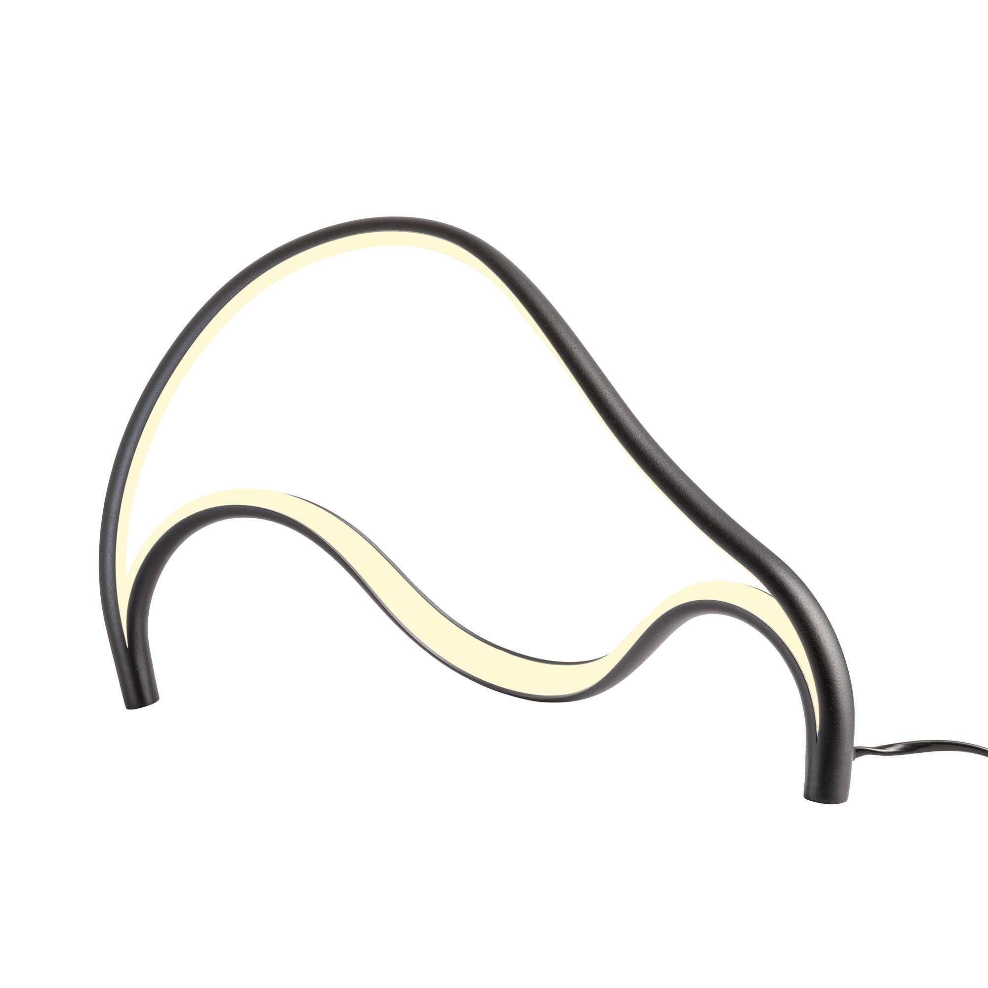 Redo Designová stolní lampa TEMPEST, 12W, š. 400 mm Barva: Černá