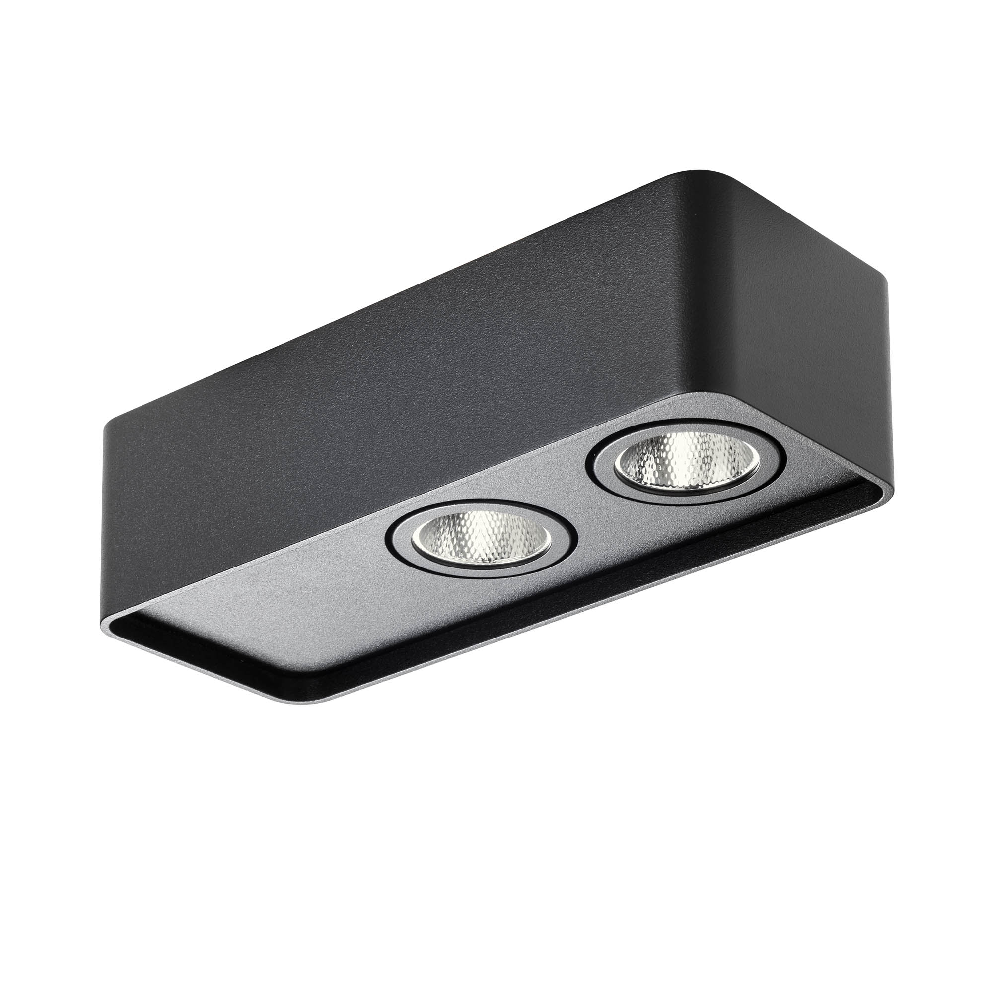 Redo Stropní LED svítidlo YUKI, 10W, š. 180 mm, 36° optic Barva: Černá, Teplota světla: 3000K