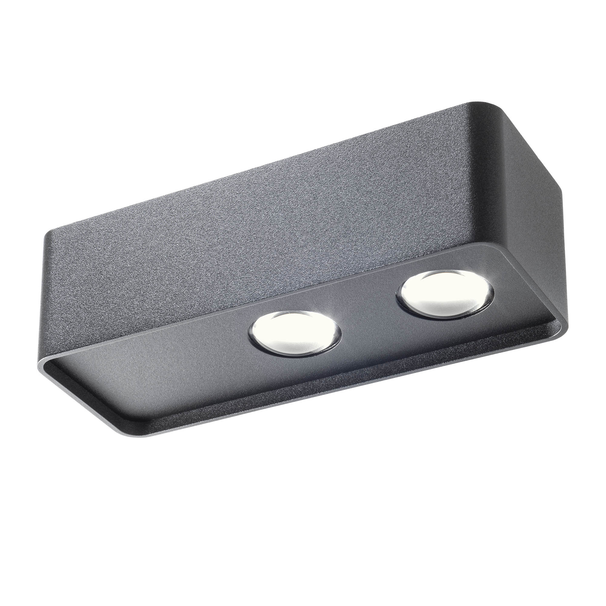 Redo Stropní LED svítidlo YUKI, 10W, š. 180 mm, 60° optic Barva: Černá, Teplota světla: 2700K