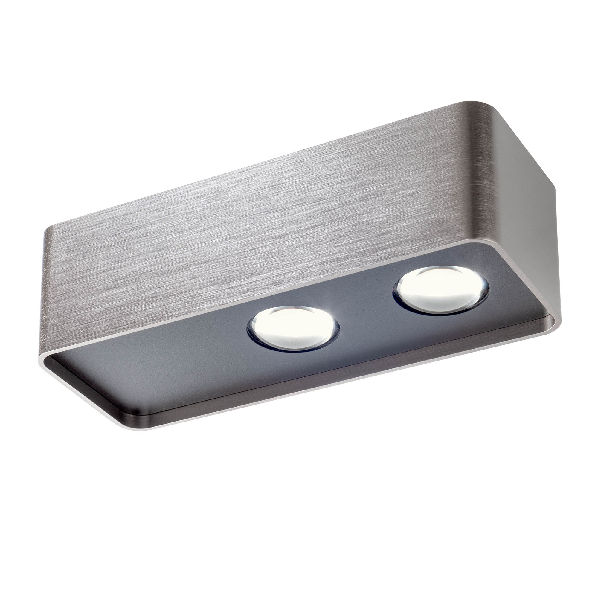 Redo Stropní LED svítidlo YUKI, 10W, š. 180 mm, 60° optic Barva: Nikl, Teplota světla: 2700K