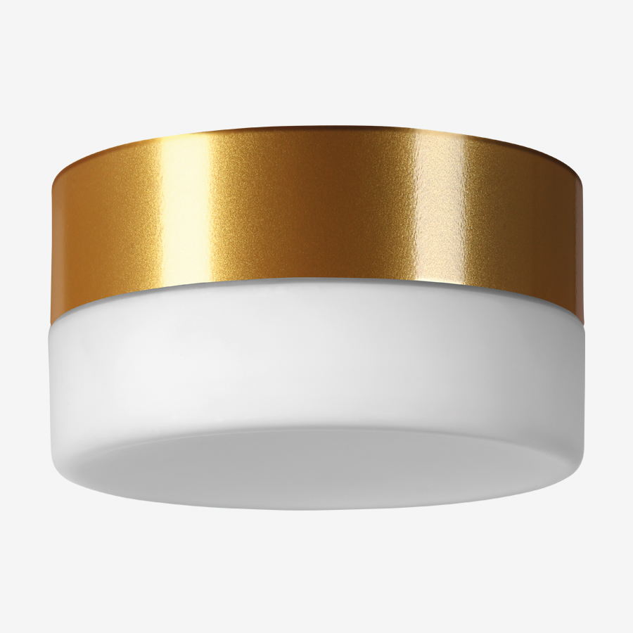 Lucis Stropní LED svítidlo NOMIA 23,3W, Ø 34 cm, IP40 Barva: Zlatá, Teplota světla: 3000K - teplá bílá, Stmívání, řízení: ON/OFF