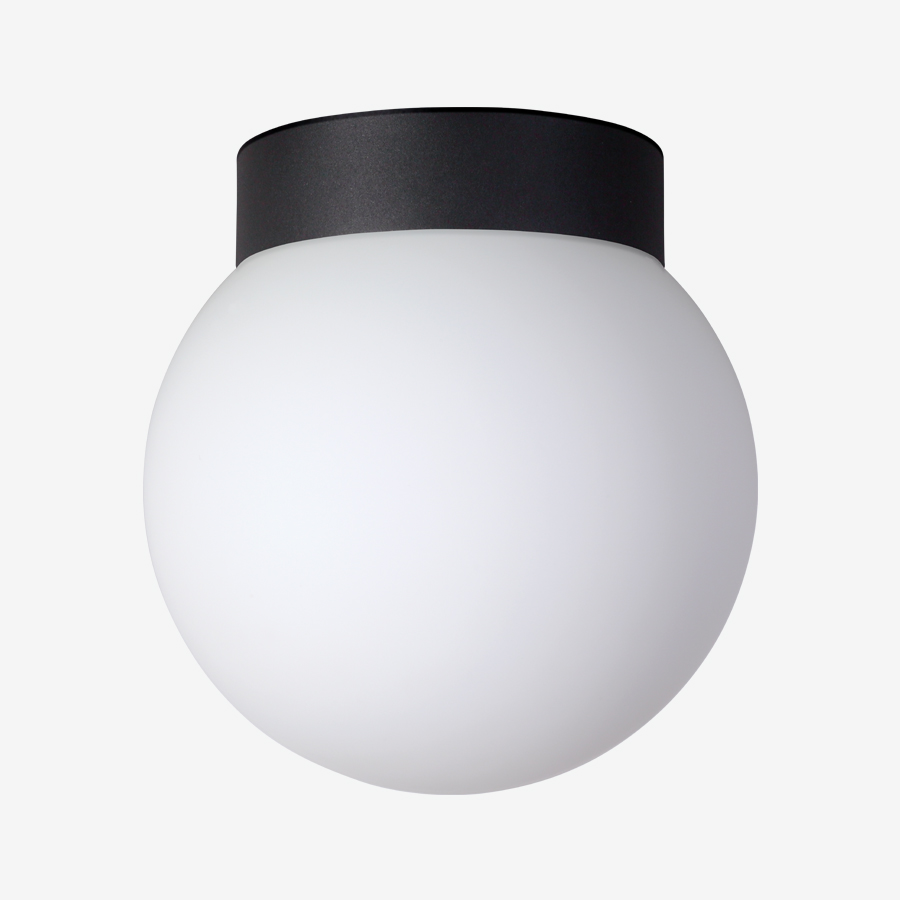 Lucis Stropní/nástěnné svítidlo POLARIS S, 1xE27, š. 20 cm, IP44 Barva: Černá