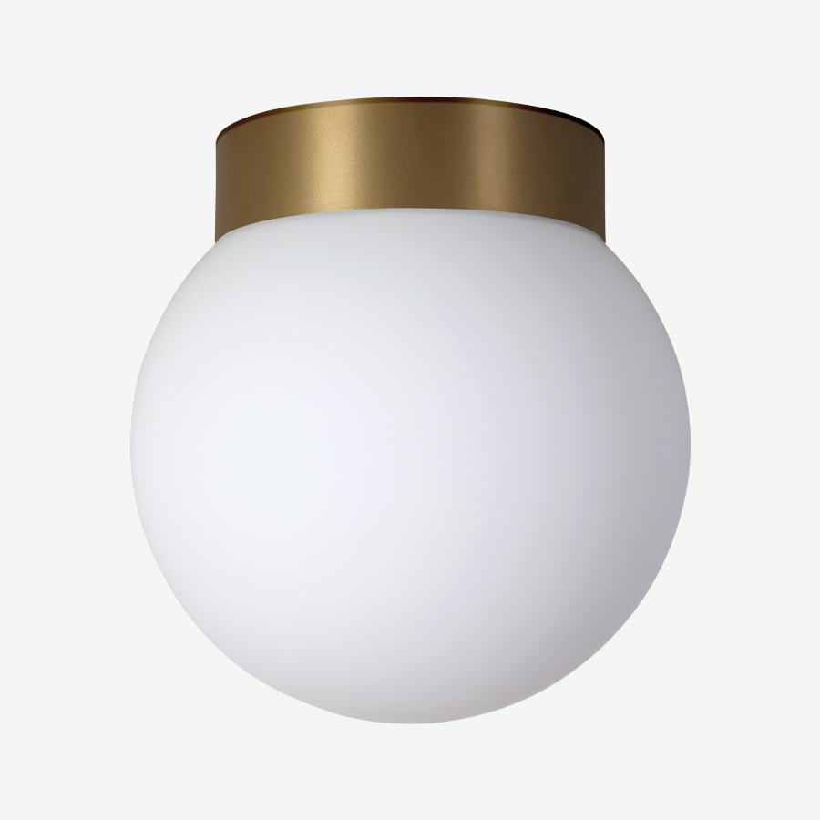 Lucis Stropní/nástěnné LED svítidlo POLARIS S.P 28,5W, š. 35 cm Barva: Mosaz, Teplota světla: 3000K - teplá bílá, Stmívání, řízení: ON/OFF
