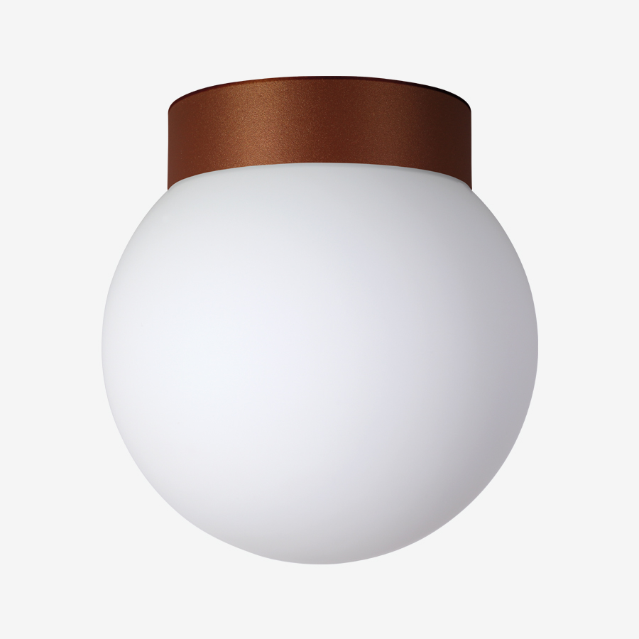 Lucis Stropní/nástěnné LED svítidlo POLARIS S 15,7W, š. 35 cm, IP44 Barva: Měď, Teplota světla: 3000K - teplá bílá, Stmívání, řízení: ON/OFF