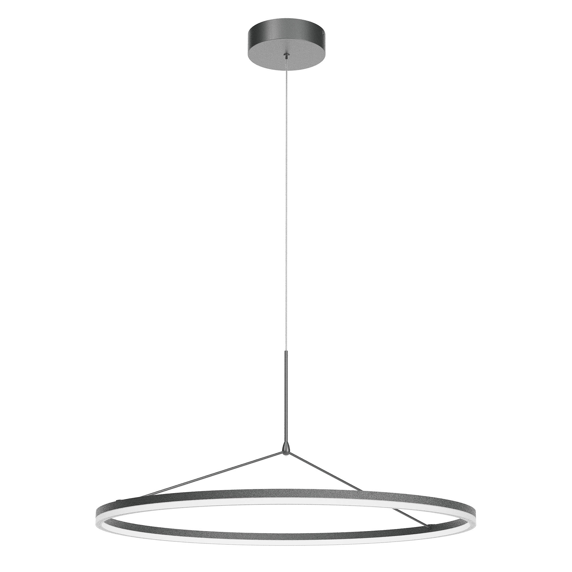 Redo Závěsné LED svítidlo ORBIT B ø 80 cm, 3000K Barva: Černá, Stmívání, řízení: TRIAC