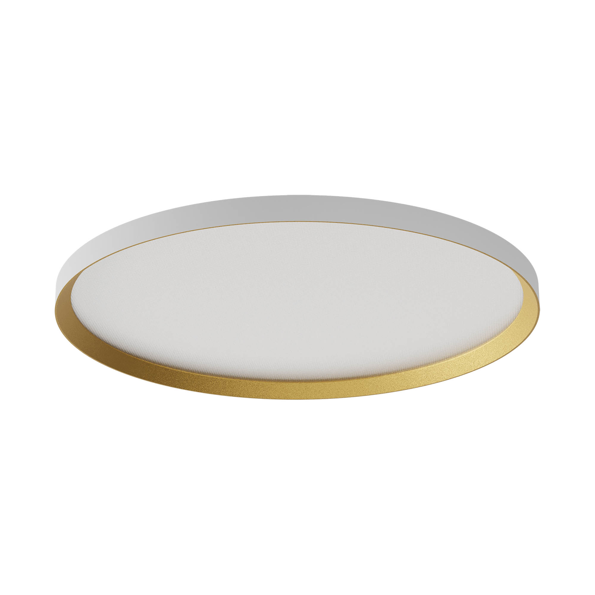 Redo Stropní LED svítidlo DAMA ø 600mm, 50W Barva: Bílá-zlatá, Stmívání, řízení: DALI