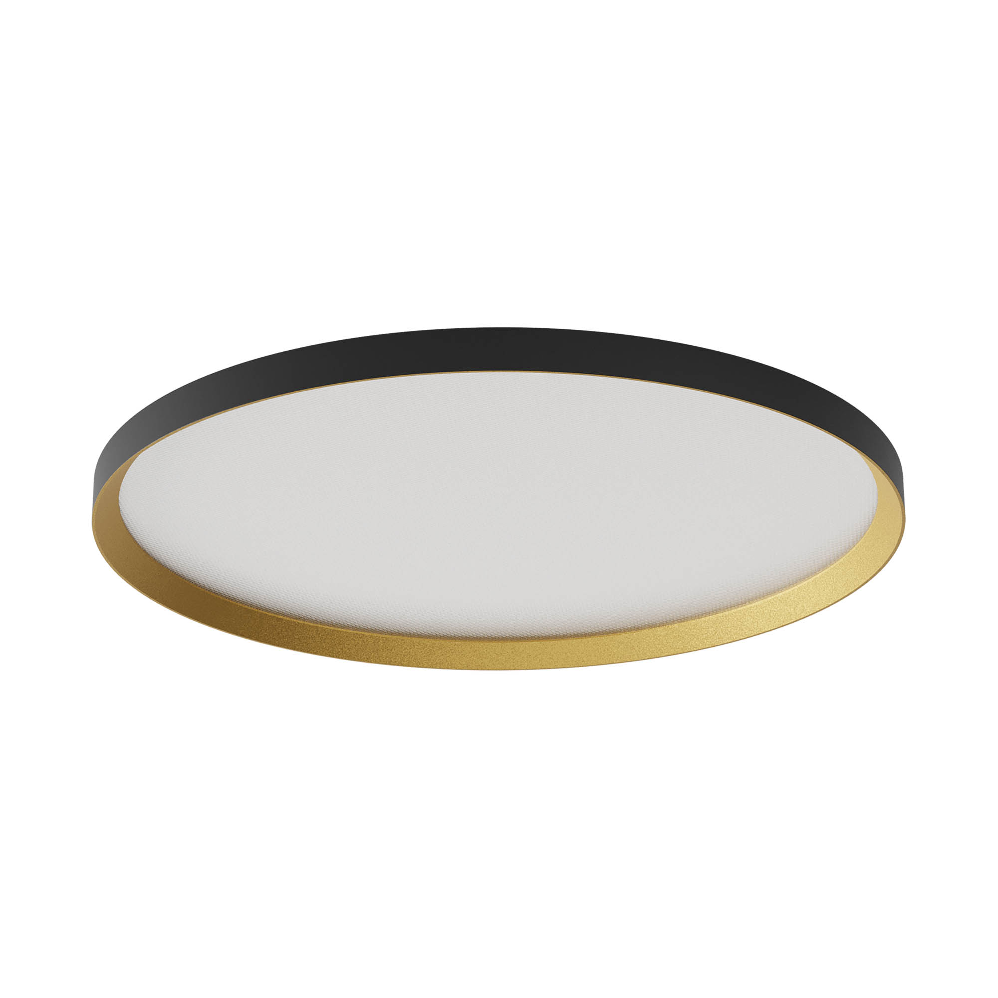 Redo Stropní LED svítidlo DAMA ø 600mm, 50W Barva: Černá-zlatá, Stmívání, řízení: TRIAC
