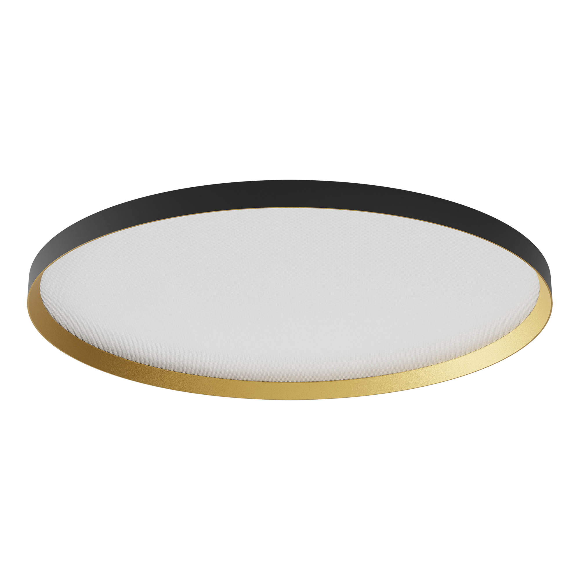 Redo Stropní LED svítidlo DAMA ø 800mm, 60W Barva: Černá-zlatá, Stmívání, řízení: DALI