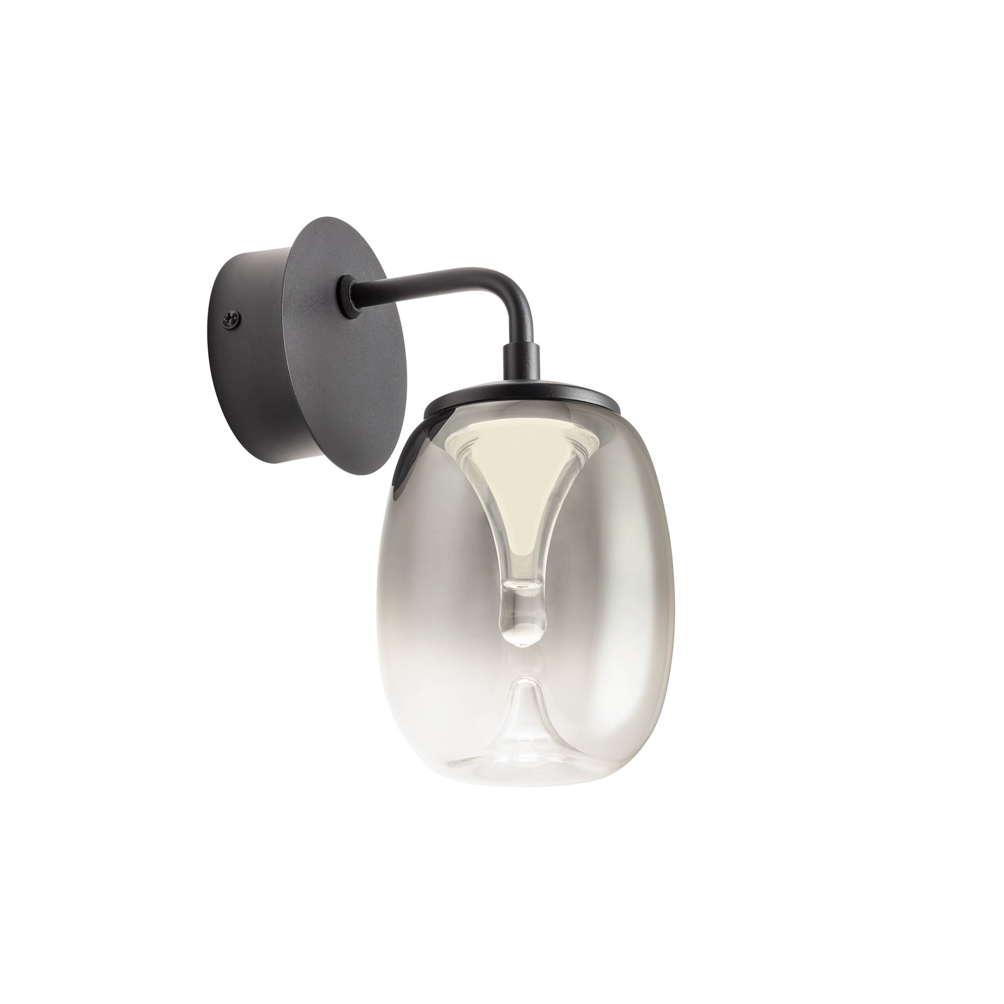 Redo Nástěnné LED svítidlo DROP  ø 110mm, 6W Barva: Černá